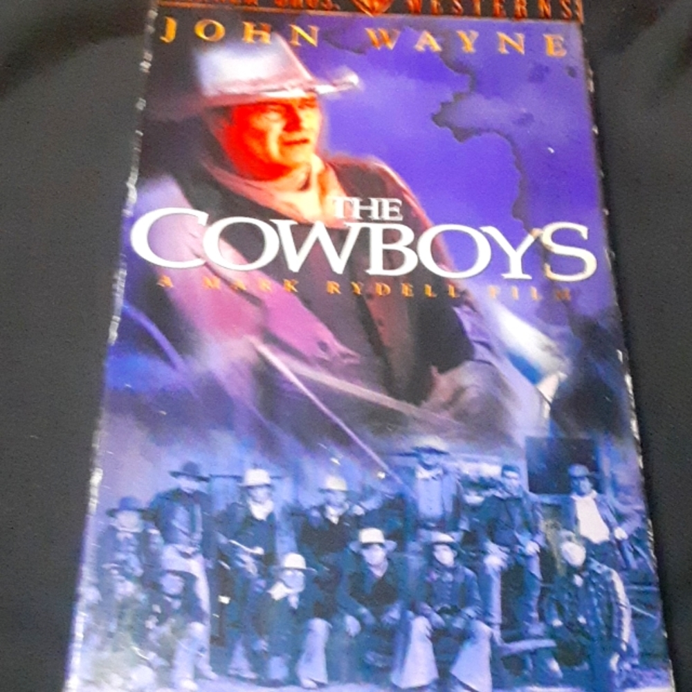 Classic VHS The Cowboys Movie Starring John Wayne, Unsealed
